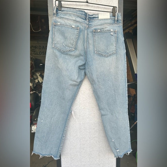 Pistola Women's Size 29 Charlie High Rise Straight Leg Jeans Blue Light Wash - Picture 3 of 4